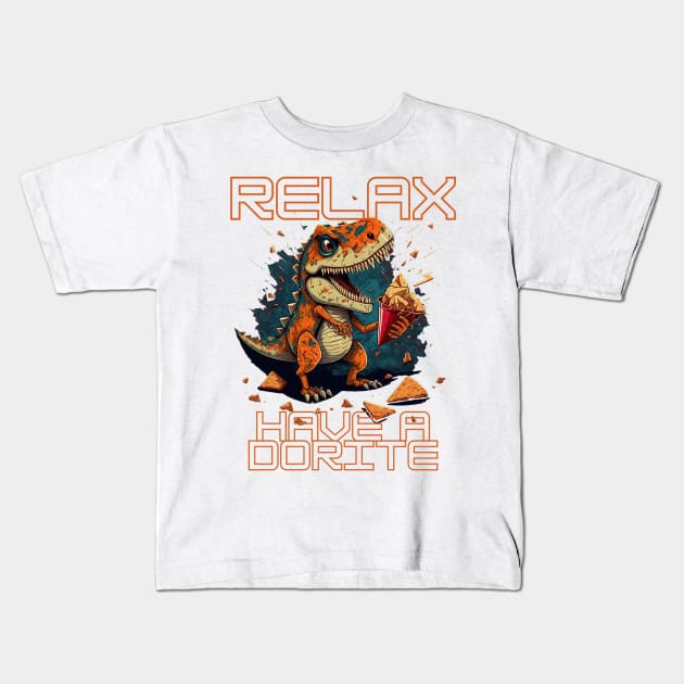 Just relax have a dorite dino 2 Kids T-Shirt by Micapox